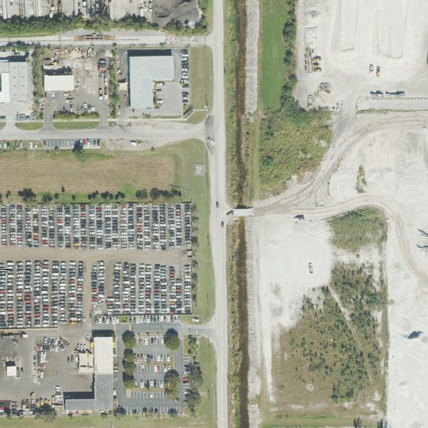 Aerial photo of Pull-A-Part West Palm Beach