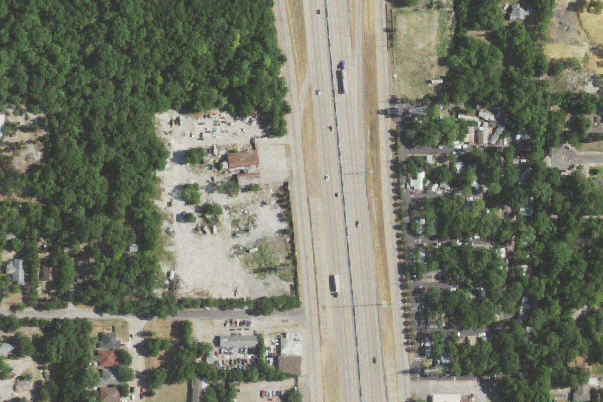 Aerial photo of Stop N Pull Auto Parts Salvage at 5419 S R L Thornton Freeway