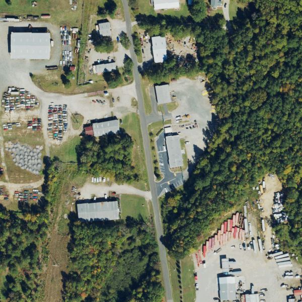 Aerial photo of Mike's Auto Salvage