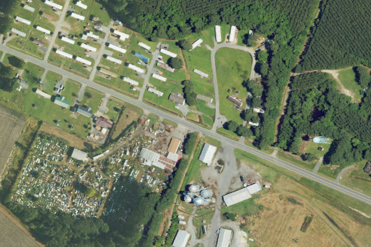Aerial photo of Liverman's Automotive