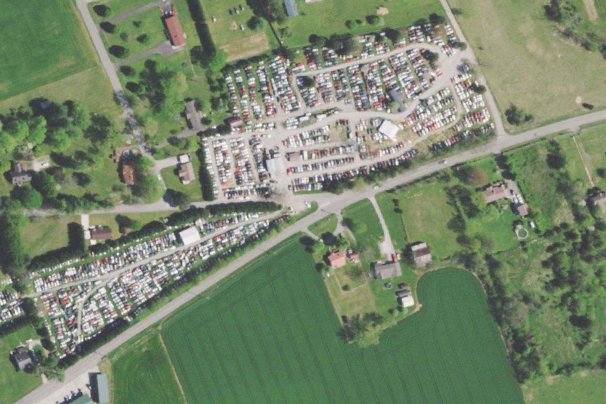 Aerial photo of Maynard's Auto Parts