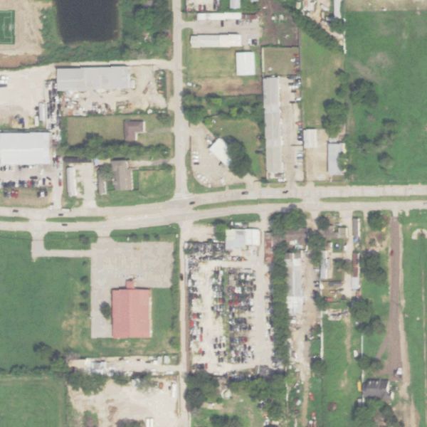 Aerial photo of Jesse Auto Salvage