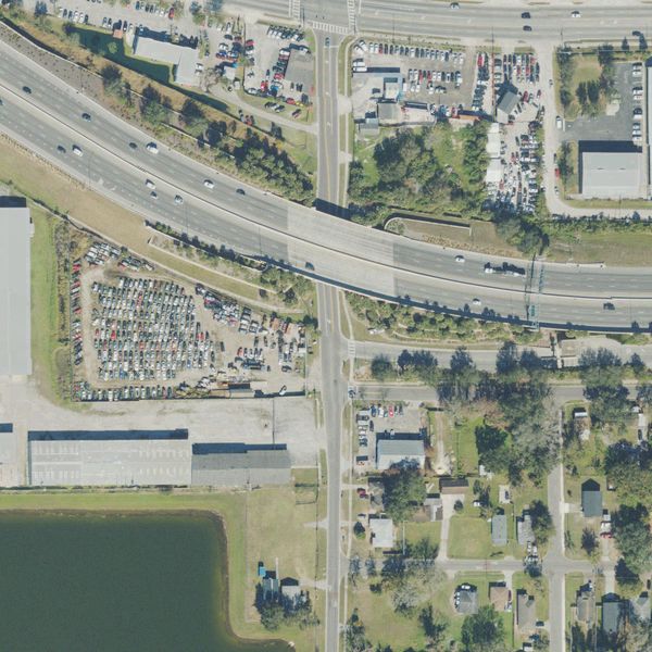 Aerial photo of Fosters Auto Crushing