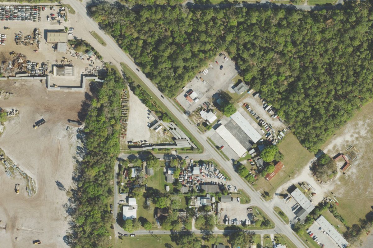Aerial photo of 2nd Chance Salvage at 1303 Angle Rd
