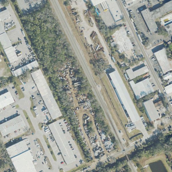 Aerial photo of Holly Hill Salvage & Junk