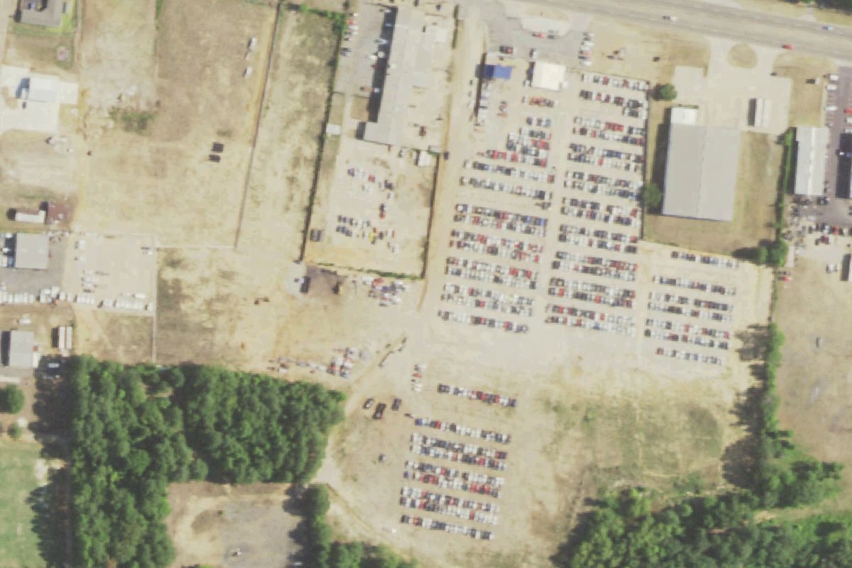 Aerial photo of Pickers Self-Service Auto Parts at 5910 West Marshall Avenue