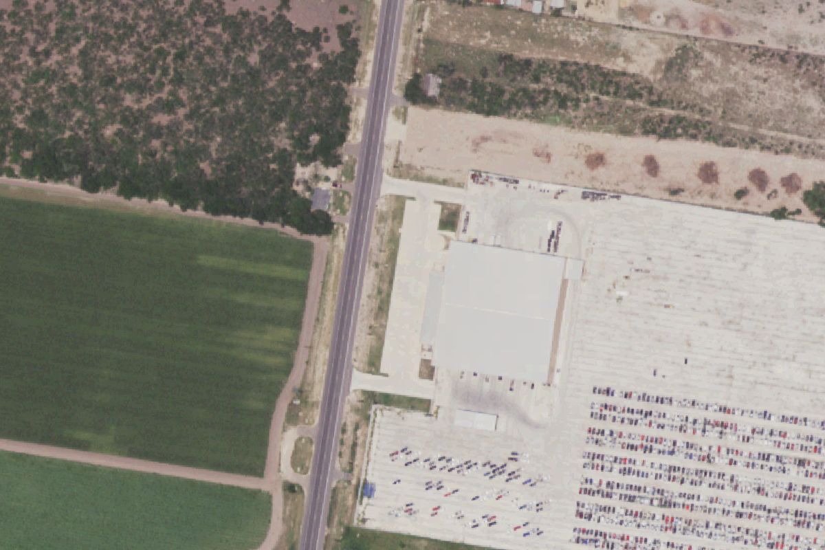 Aerial photo of LKQ McAllen at 3965 S FM 493