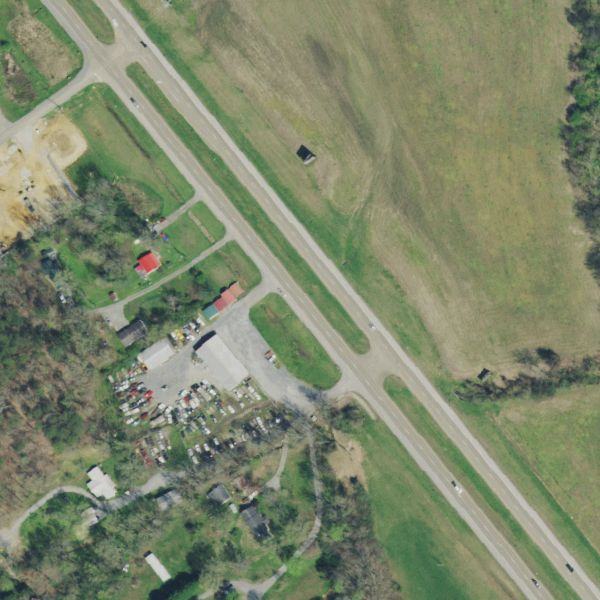 Aerial photo of Butler Wrecker Service