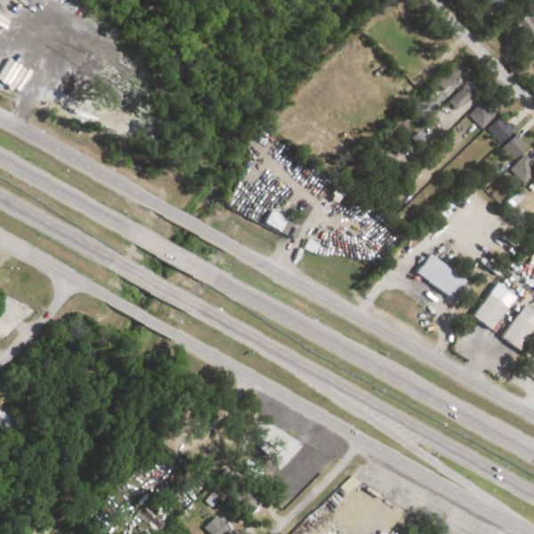 Aerial photo of Kleberg Auto Salvage