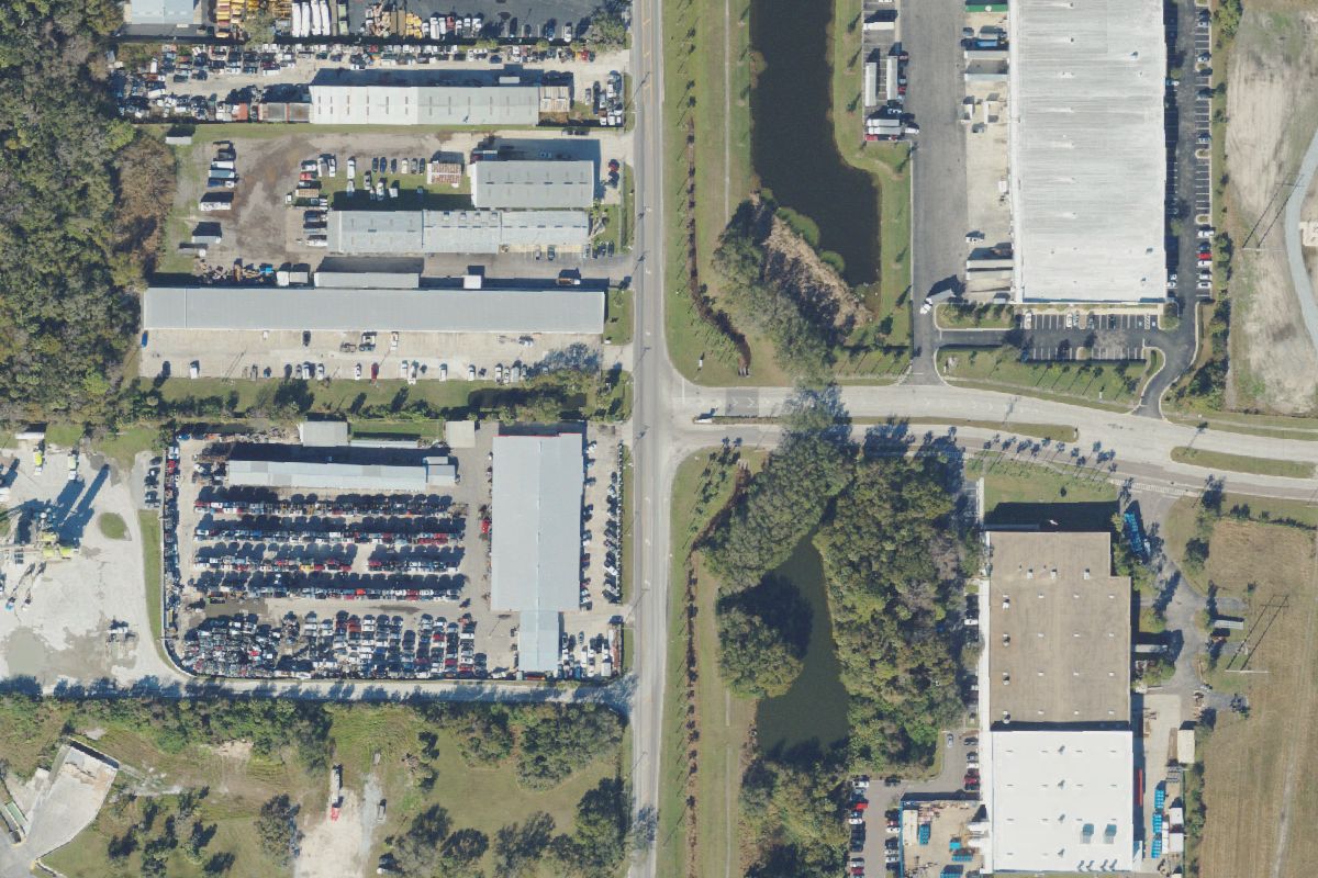 Aerial photo of Gagel's Auto Parts at 6701 S 78th St