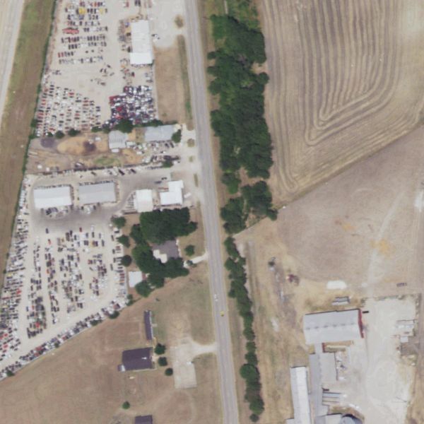 Aerial photo of Chris Auto Salvage & Recyclers