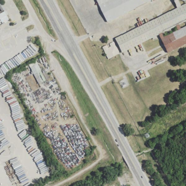 Aerial photo of Bill Jones Auto Parts & Perez Used Cars