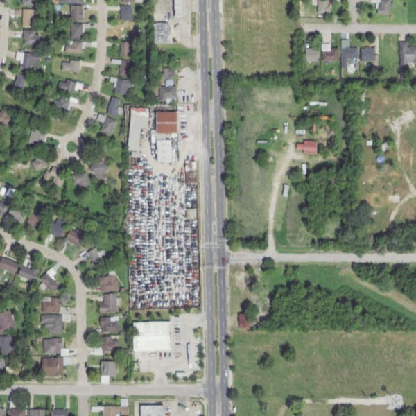 Aerial photo of Apache Auto Parts