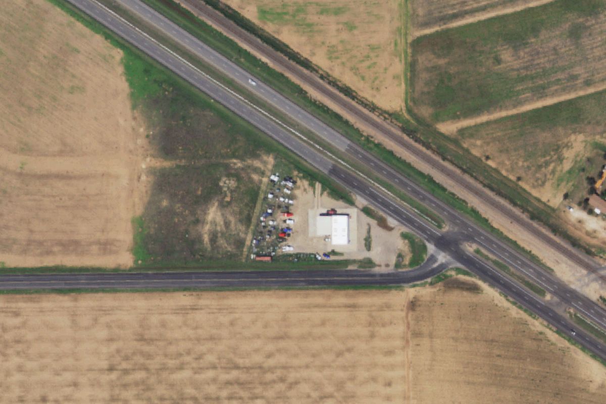 Aerial photo of Big Slate Chrome & Truck Salvage
