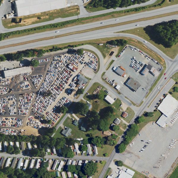 Aerial photo of Carolina Wrecking