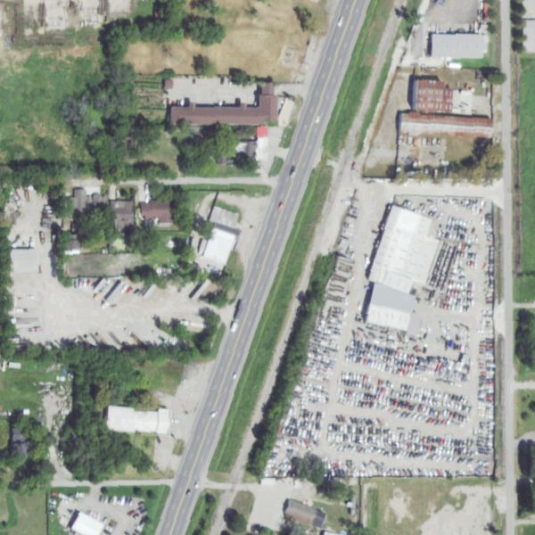 Aerial photo of Almeda Auto Parts