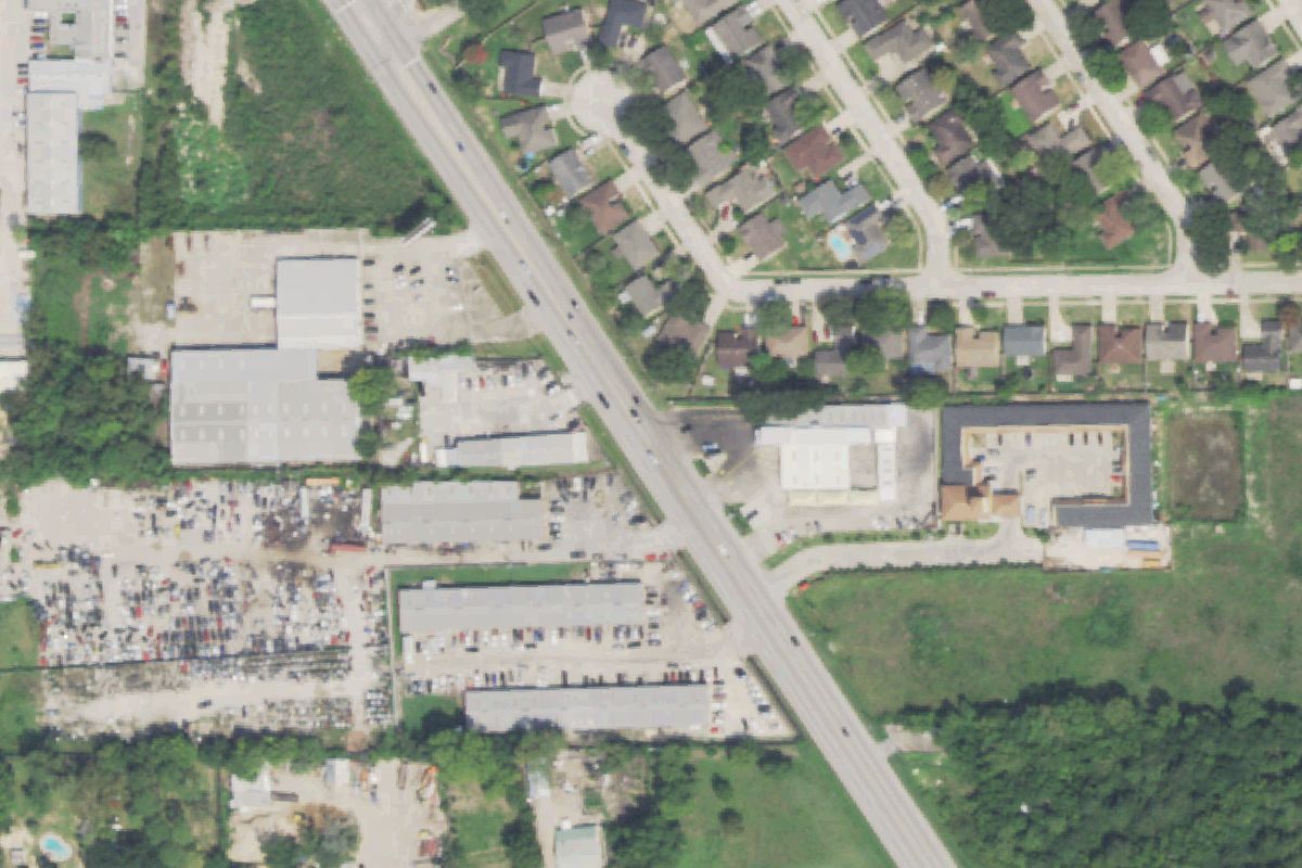 Aerial photo of Dans Used Auto Parts