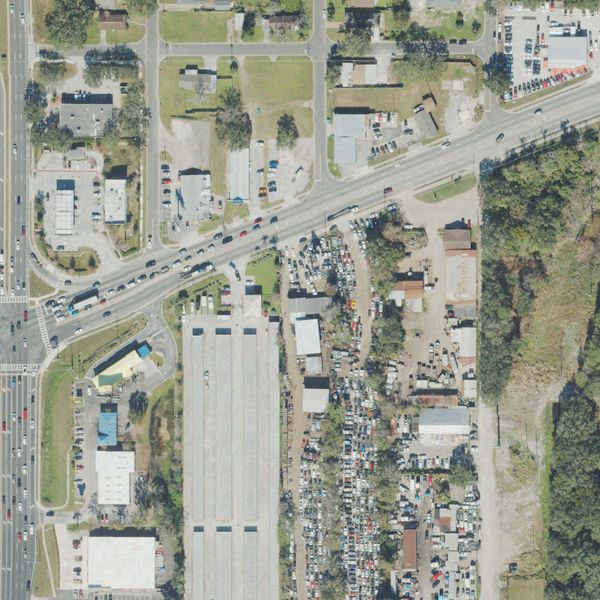 Aerial photo of B &T Auto Parts