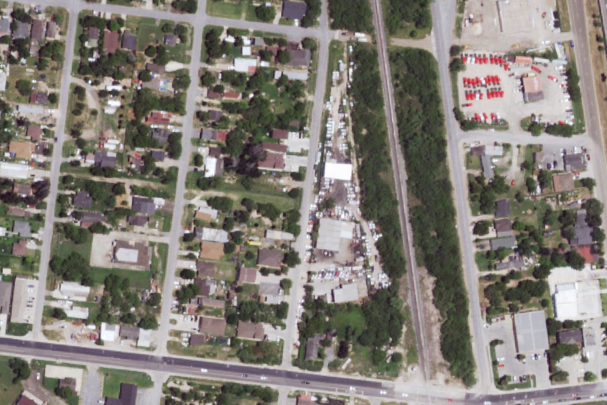 Aerial photo of Emilio's Scrap Metal