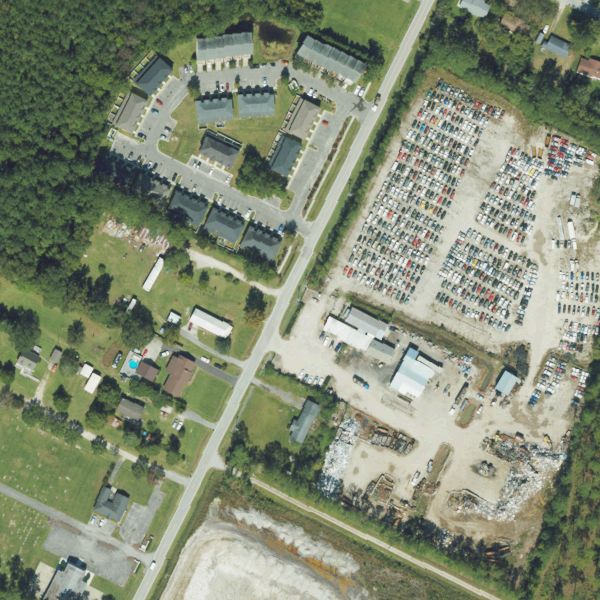 Aerial photo of Foss U-Pull-It Havelock