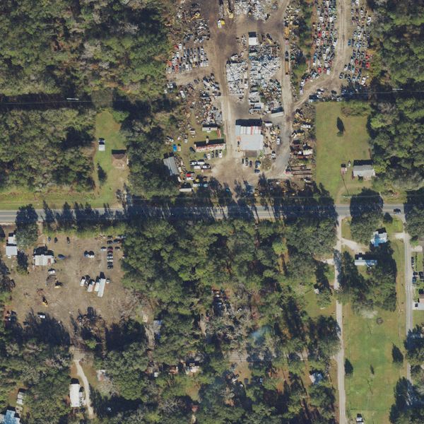 Aerial photo of Sapp Salvage