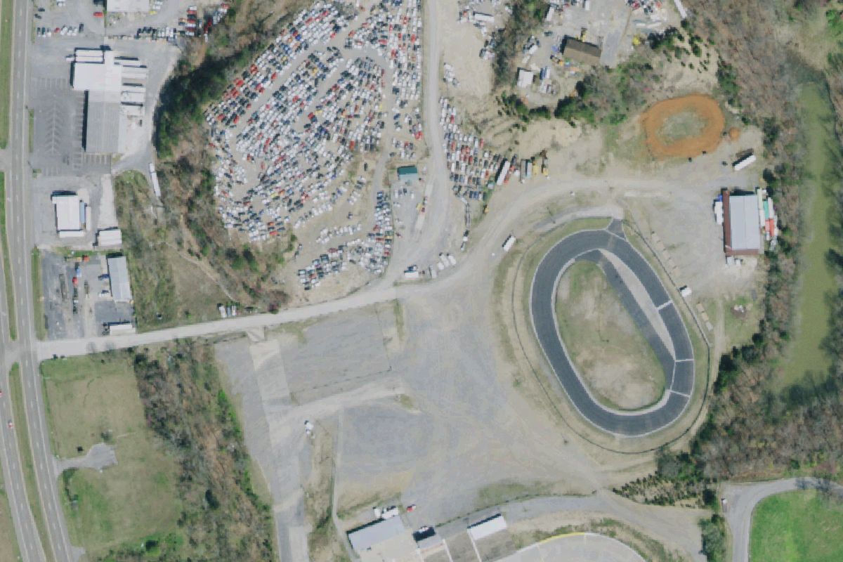 Aerial photo of Tennessee Auto Salvage & Recycling