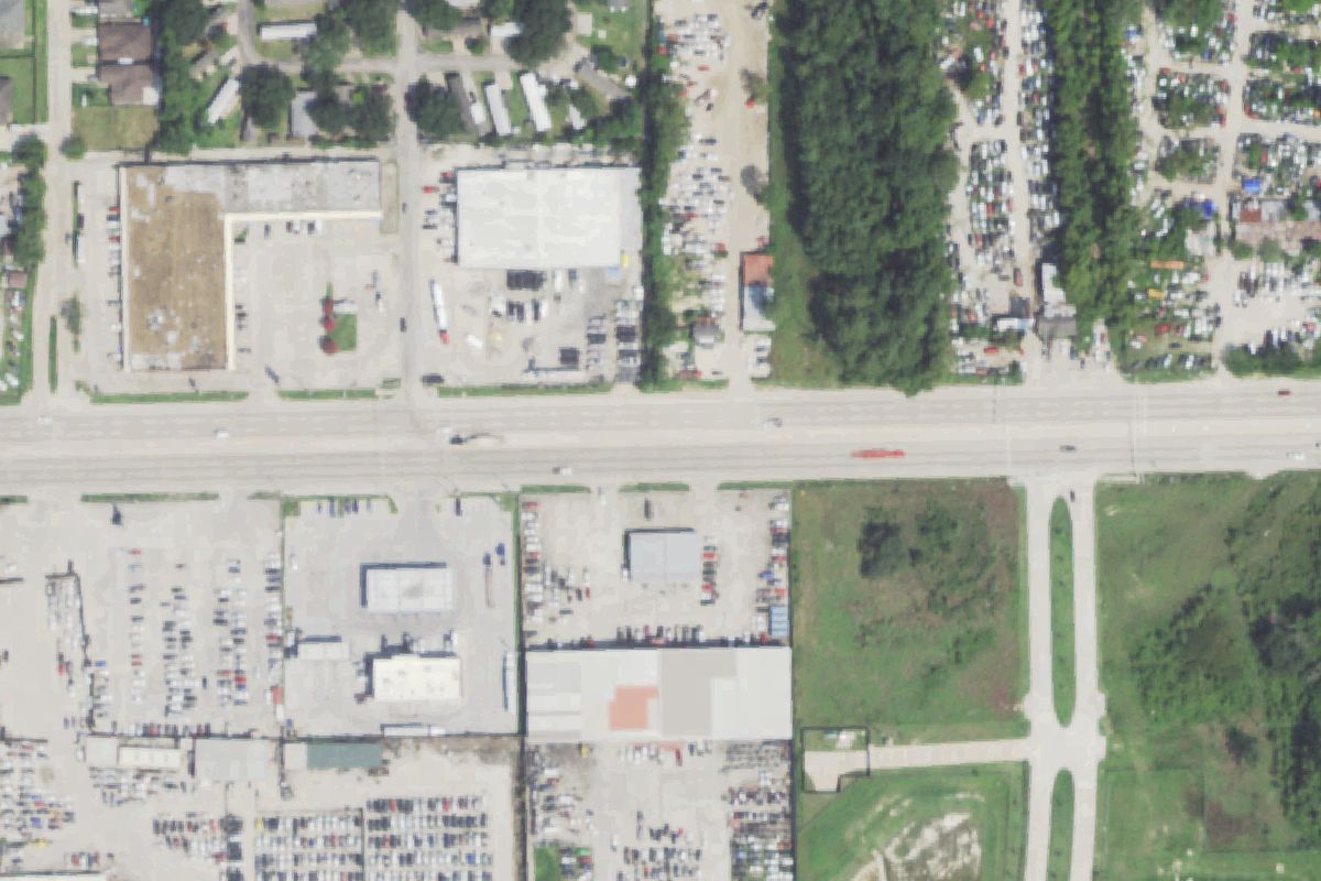 Aerial photo of All American Auto Salvage at 2405 W Mt Houston Rd