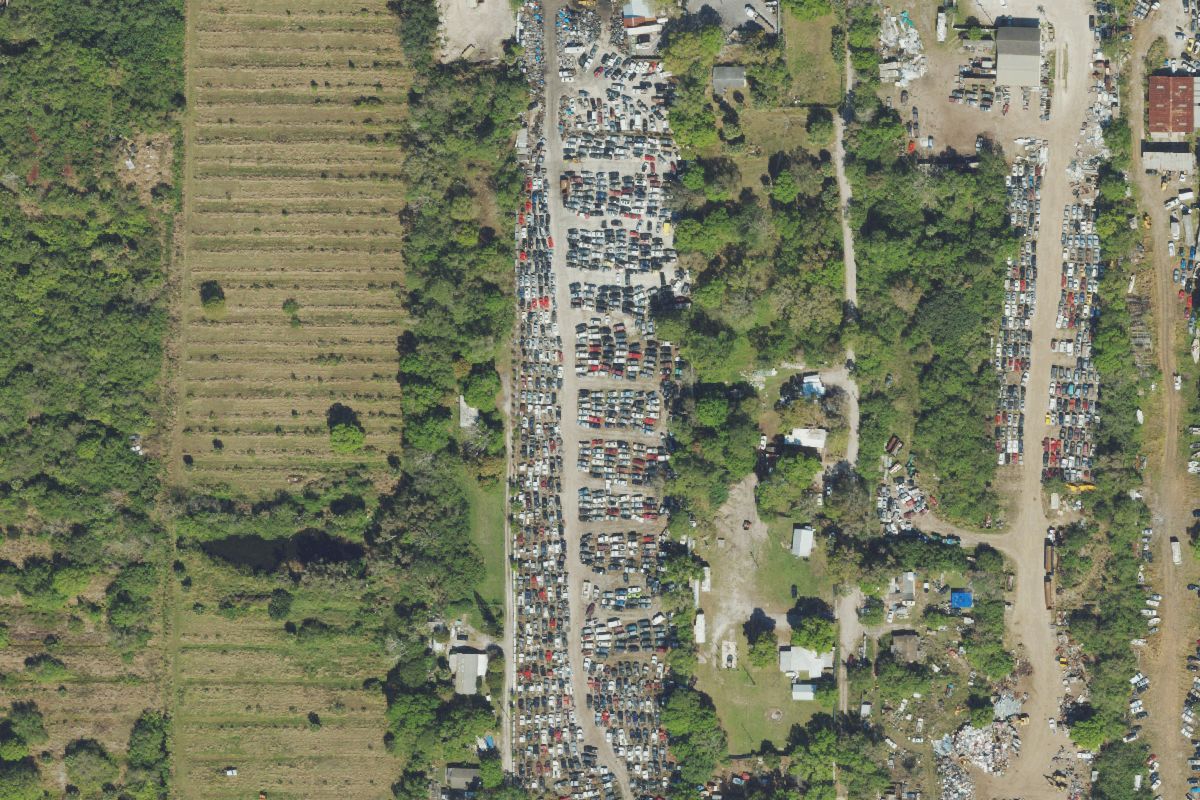 Aerial photo of M&K Used Auto Parts at 4635 45th Street