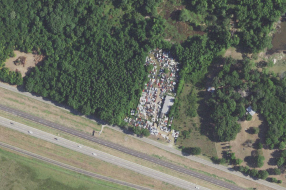 Aerial photo of Canton Auto Salvage