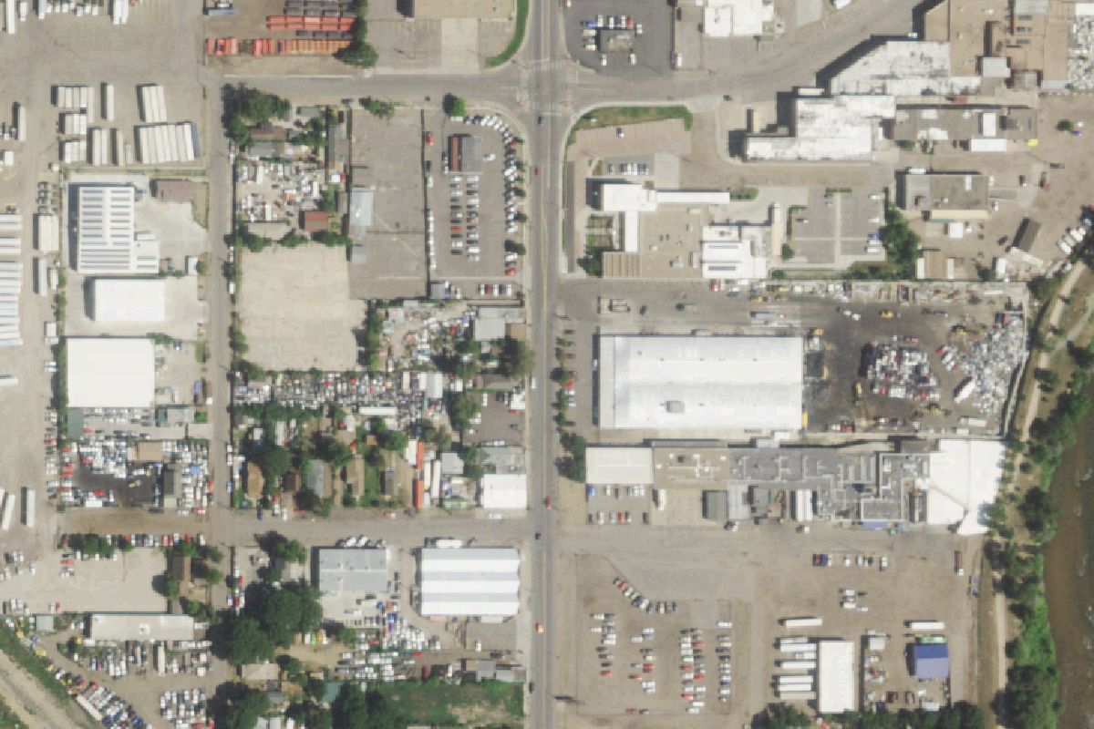 Aerial photo of Denver Scrap Metal Recycling at 4920 Washington St