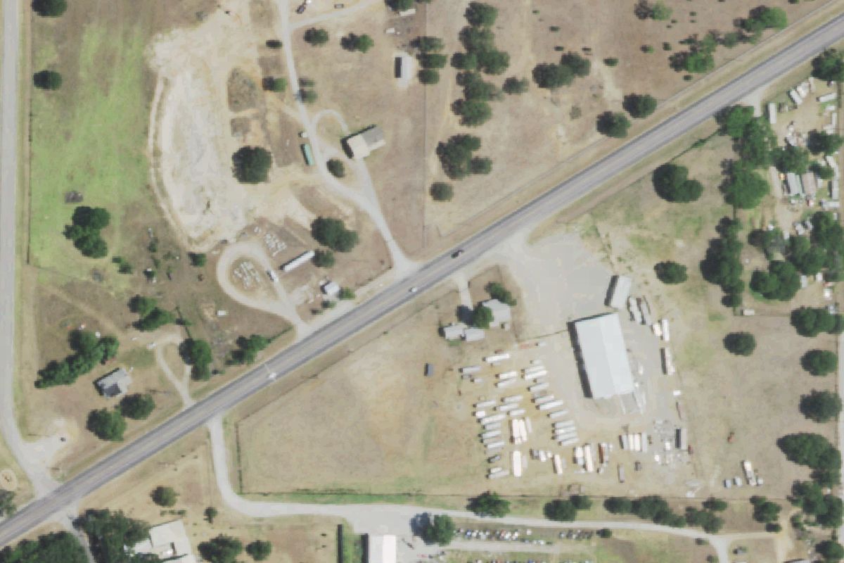 Aerial photo of Frontier Auto Parts at 2199 Ranger Hwy