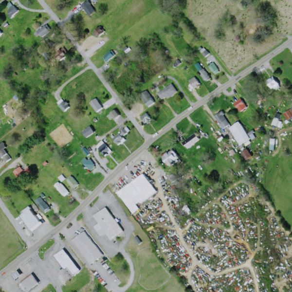 Aerial photo of Myers Used Parts