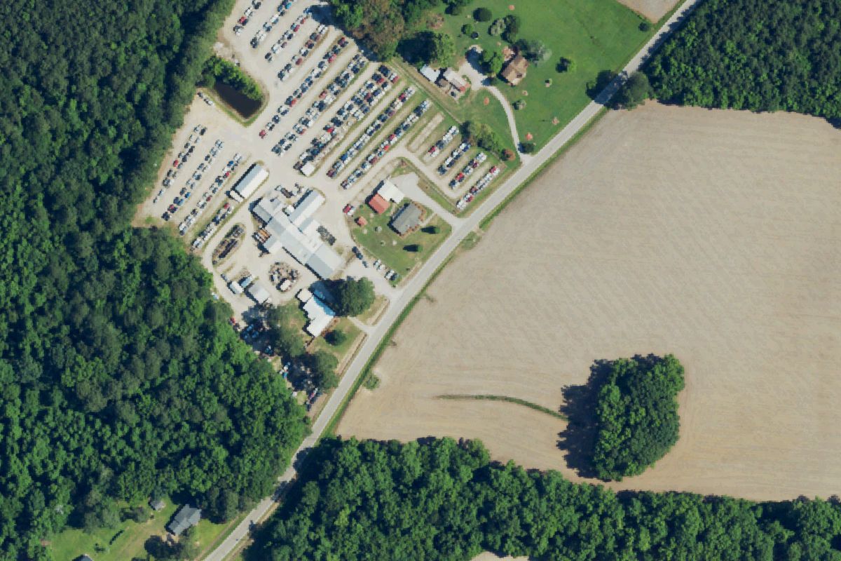 Aerial photo of Robert's Engines