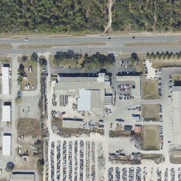 Aerial photo of LKQ Crystal River Auto Parts