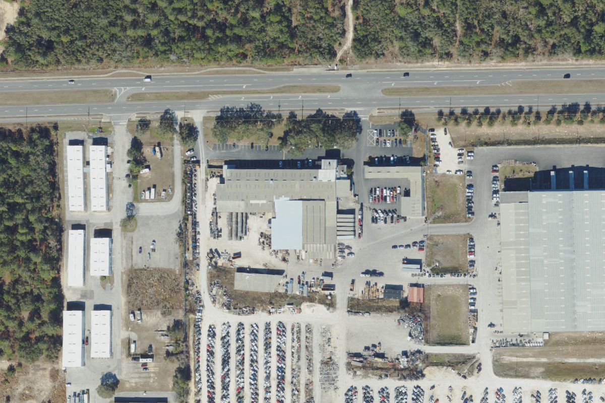 Aerial photo of LKQ Crystal River Auto Parts at 4950 W Norvell Bryant Hwy
