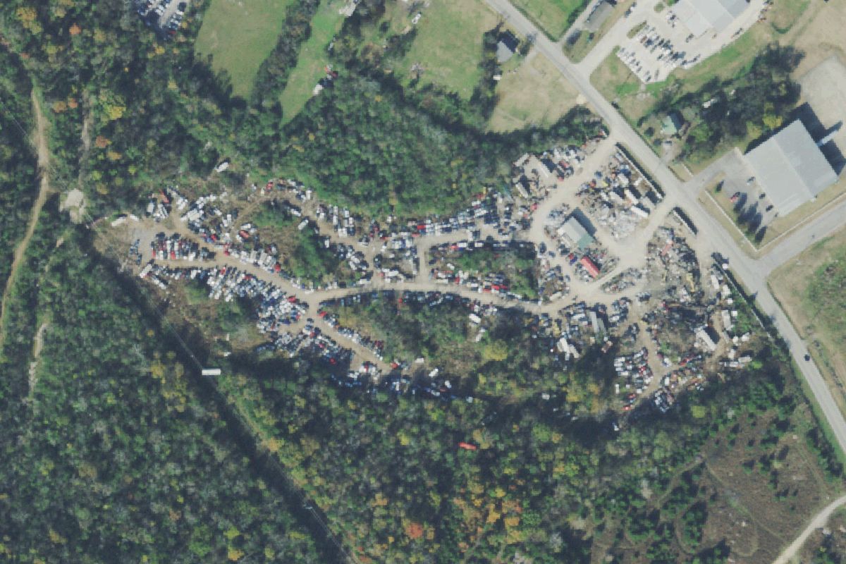 Aerial photo of Lebanon Scrap Metals & Parts at 790 Cainsville Road
