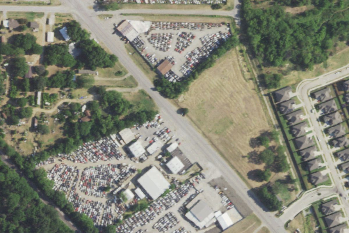 Aerial photo of Americas Best Auto Parts LC