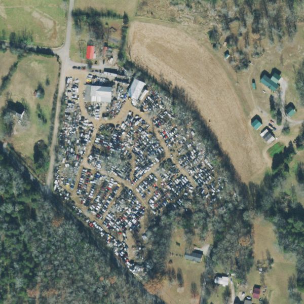 Aerial photo of A & AM Auto Sales & Salvage