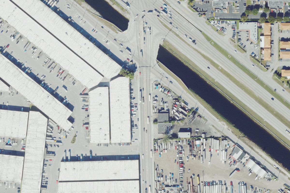Aerial photo of MS Truck Parts & Repair Services