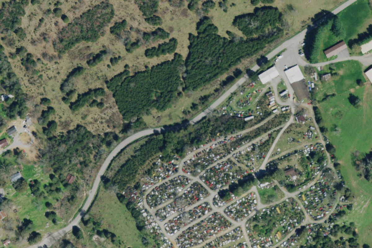 Aerial photo of Davis Auto Parts at 2595 Lone Mountain Road