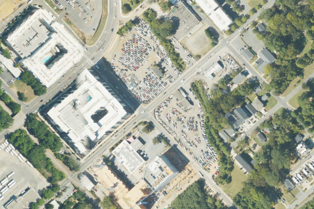Aerial photo of Hunter Auto & Wrecker Service