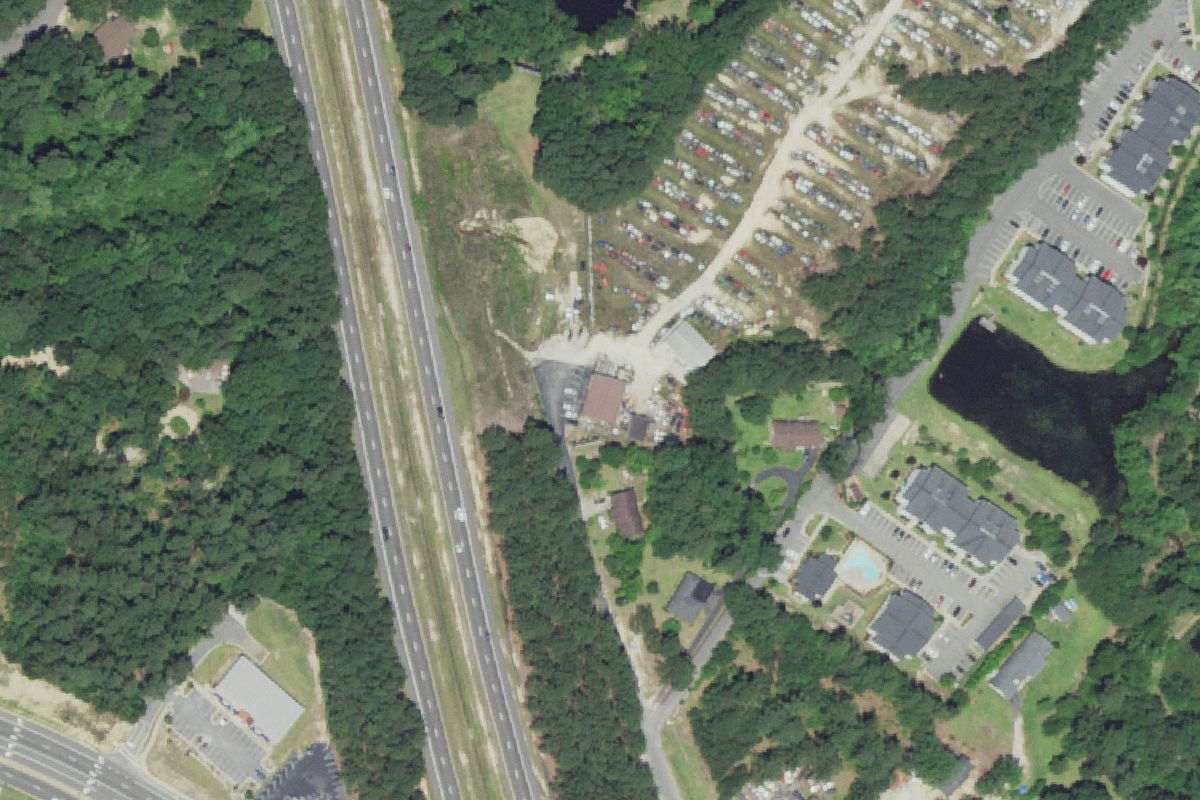 Aerial photo of B & B Used Auto Parts