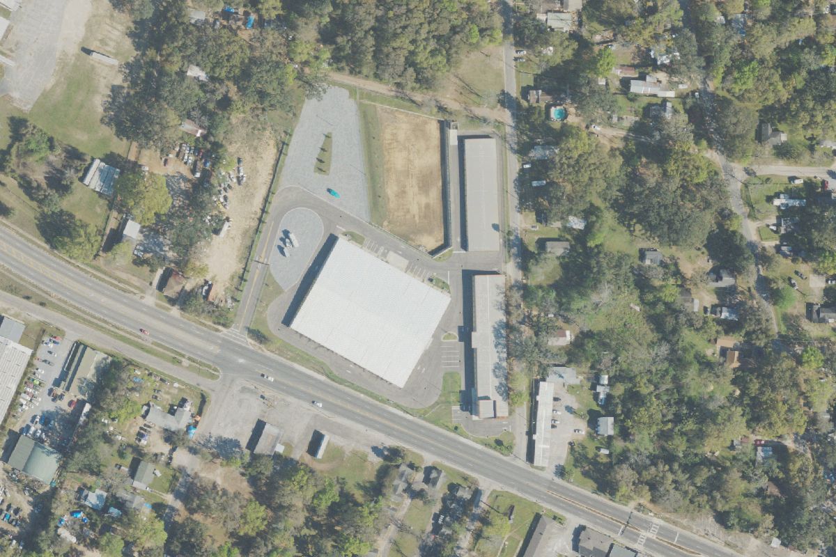 Aerial photo of C & C Import Auto Salvage