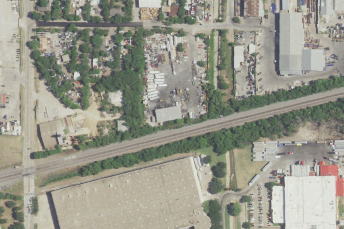 Aerial photo of A-Auto Crusher at 3610 Bedford Street