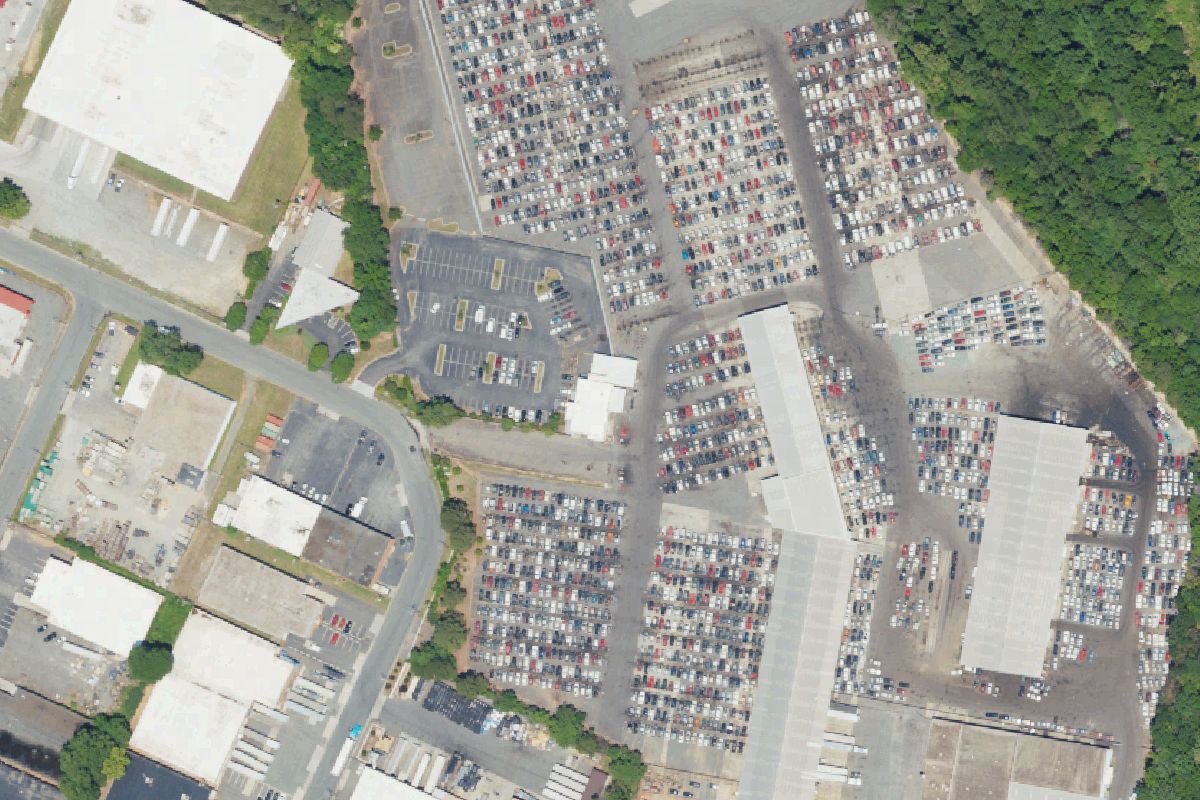Aerial photo of Pick Your Part - Charlotte