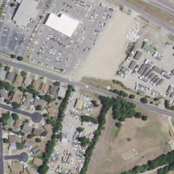 Aerial photo of B & T Used Auto Parts