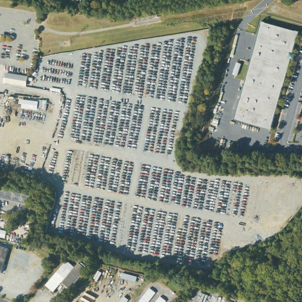 Aerial photo of Pull-A-Part Charlotte