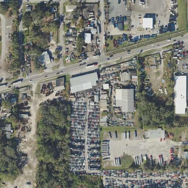 Aerial photo of Allen's Used Auto Parts & Cars