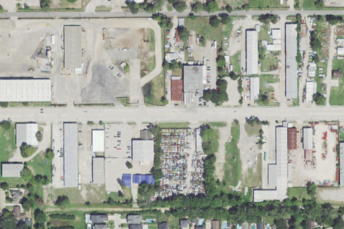 Aerial photo of Pinemont Auto Salvage at 4219 Pinemont Dr