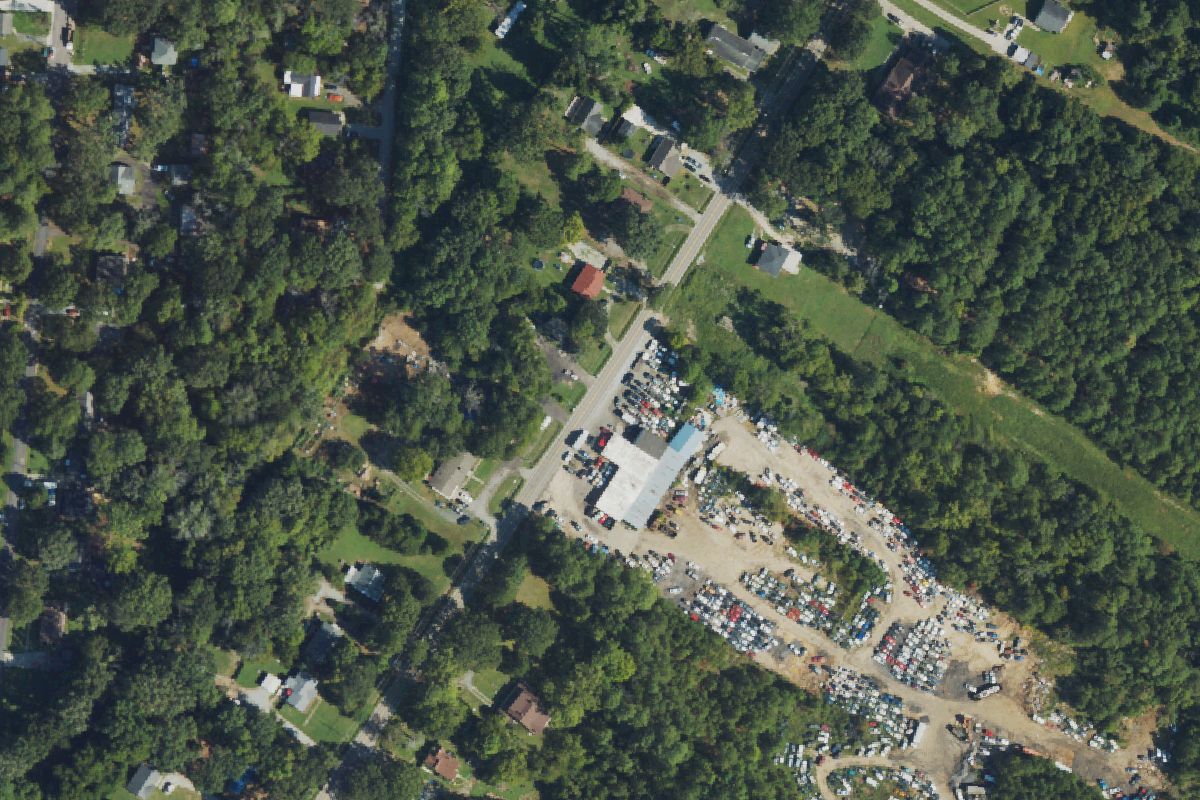 Aerial photo of Triangle Auto Recyclers